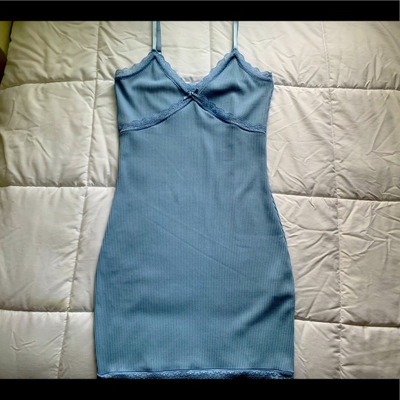 H&M blues bodycon dress - Picture 1 of 2